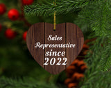 Sales Representative Since 2022 - Heart Ornament D