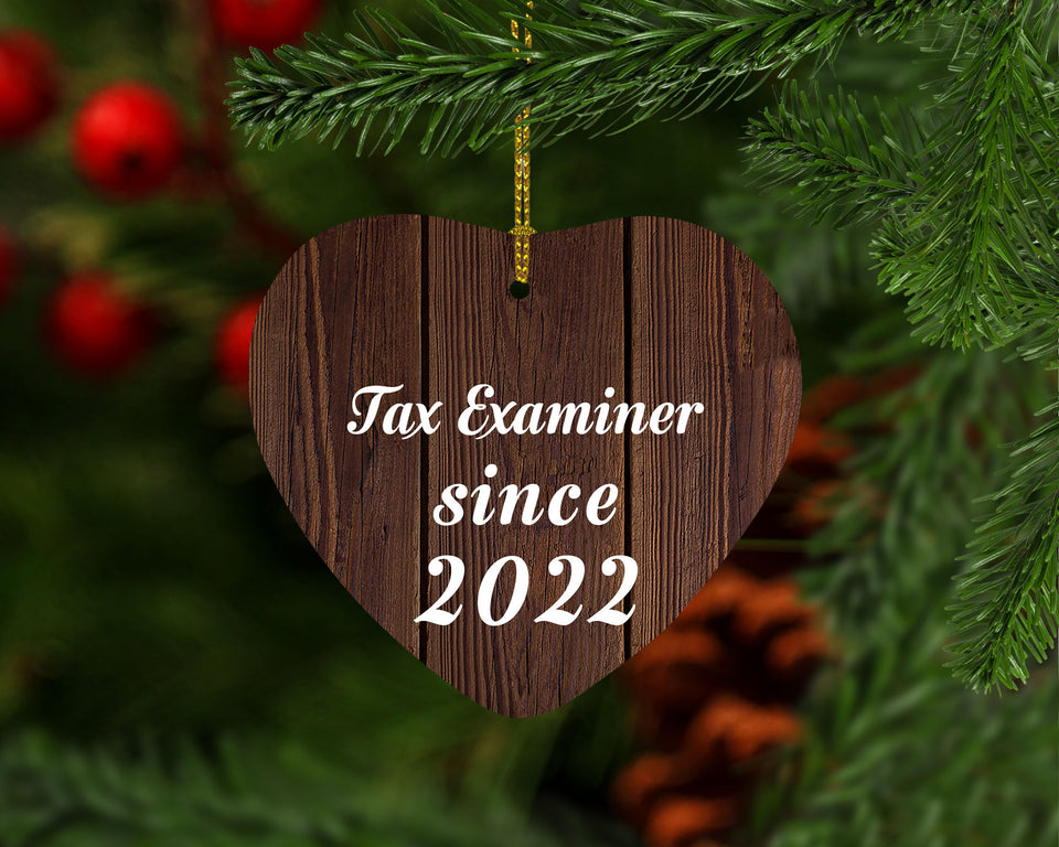 Tax Examiner Since 2022 - Heart Ornament D