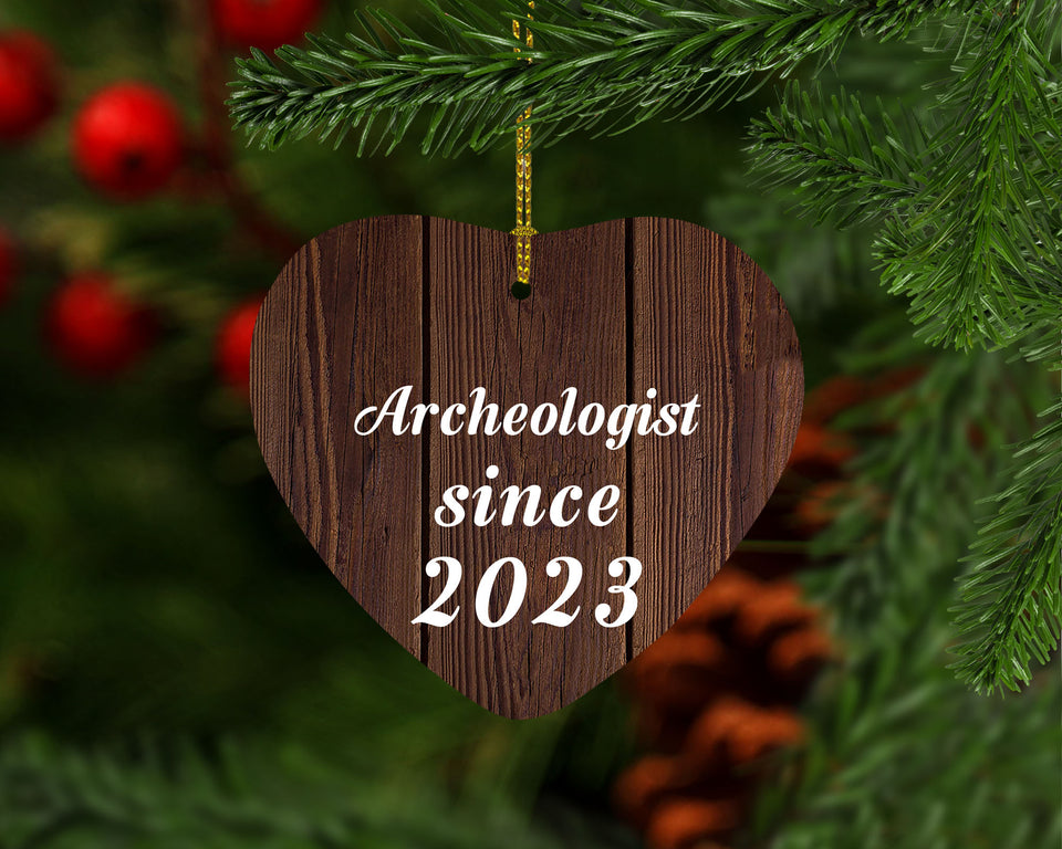 Archeologist Since 2023 - Heart Ornament D
