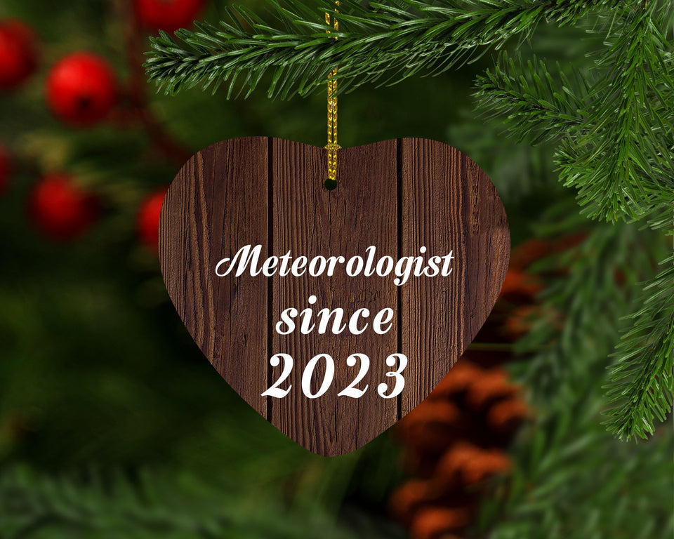 Meteorologist Since 2023 - Heart Ornament D