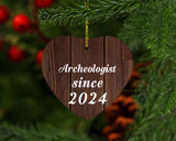 Archeologist Since 2024 - Heart Ornament D