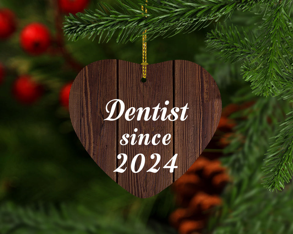 Dentist Since 2024 - Heart Ornament D