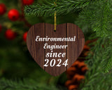 Environmental Engineer Since 2024 - Heart Ornament D