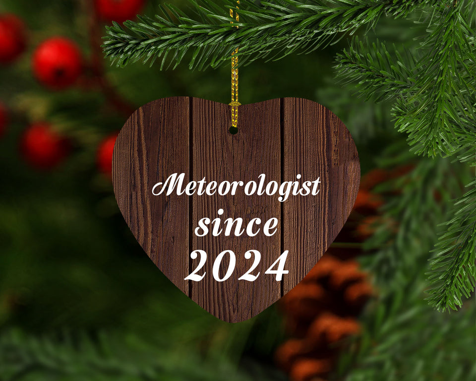 Meteorologist Since 2024 - Heart Ornament D
