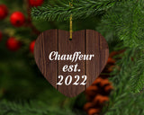 Chauffeur Established Est. 2022 - Heart Ornament D