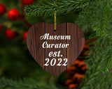 Museum Curator Established Est. 2022 - Heart Ornament D