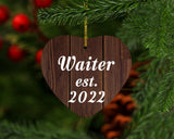 Waiter Established Est. 2022 - Heart Ornament D