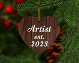 Artist Established Est. 2023 - Heart Ornament D