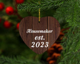 Housemaker Established Est. 2023 - Heart Ornament D