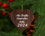 Air Traffic Controller Established Est. 2024 - Heart Ornament D