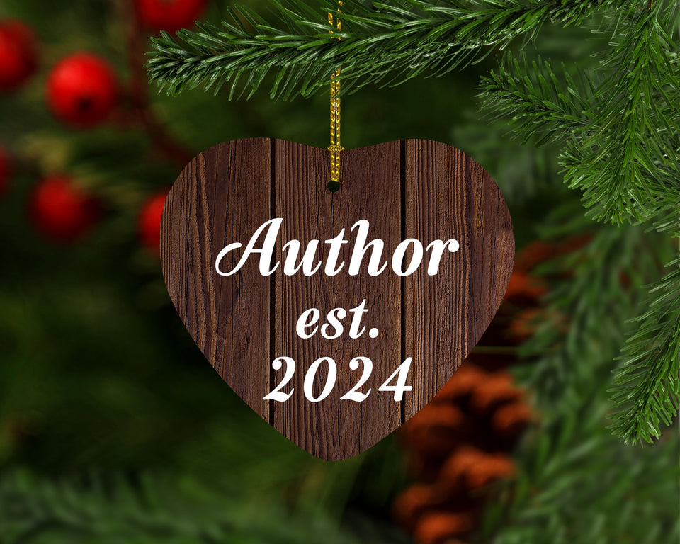 Author Established Est. 2024 - Heart Ornament D