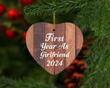First Year As Girlfriend 2024 - Heart Ornament E