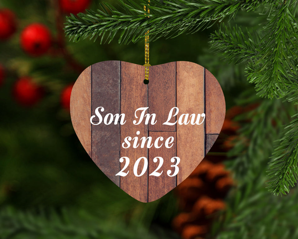 Son In Law Since 2023 - Heart Ornament E