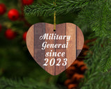 Military General Since 2023 - Heart Ornament E