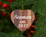 Seaman Established Est. 2022 - Heart Ornament E