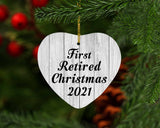 First Retired Christmas 2021 - Heart Ornament F
