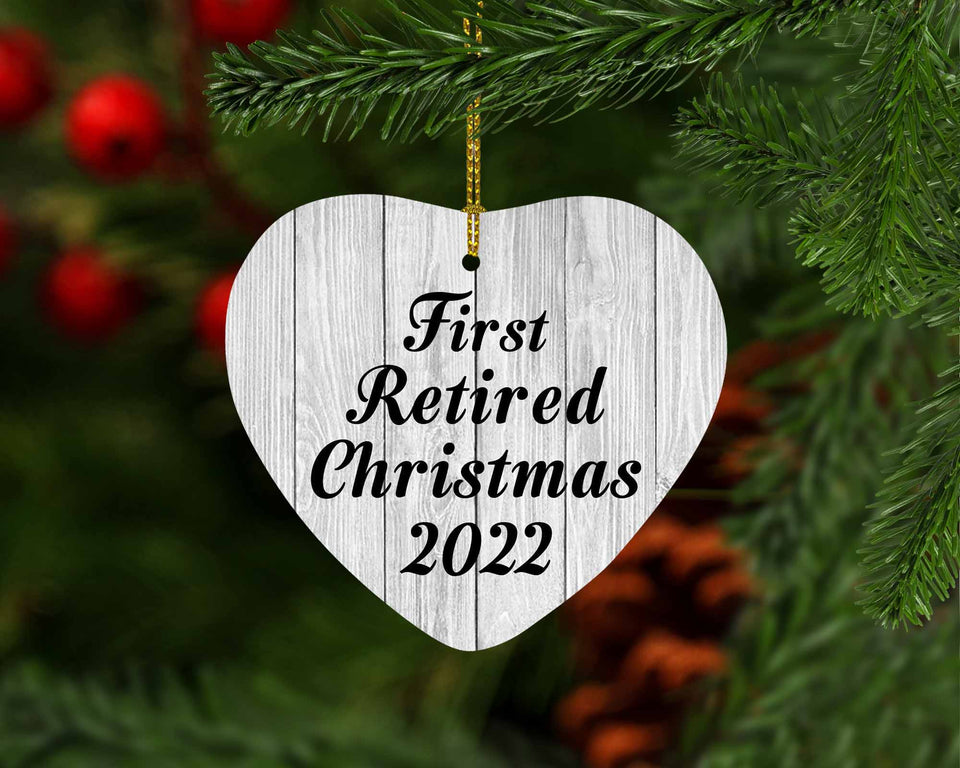 First Retired Christmas 2022 - Heart Ornament F