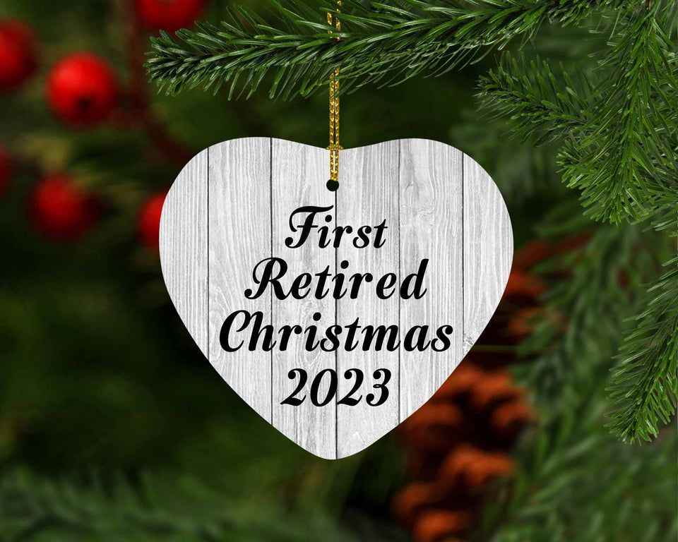 First Retired Christmas 2023 - Heart Ornament F