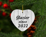 Glazier Since 2022 - Heart Ornament F