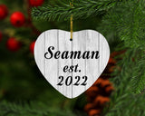 Seaman Established Est. 2022 - Heart Ornament F