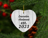 Executive Assistant Established Est. 2023 - Heart Ornament F