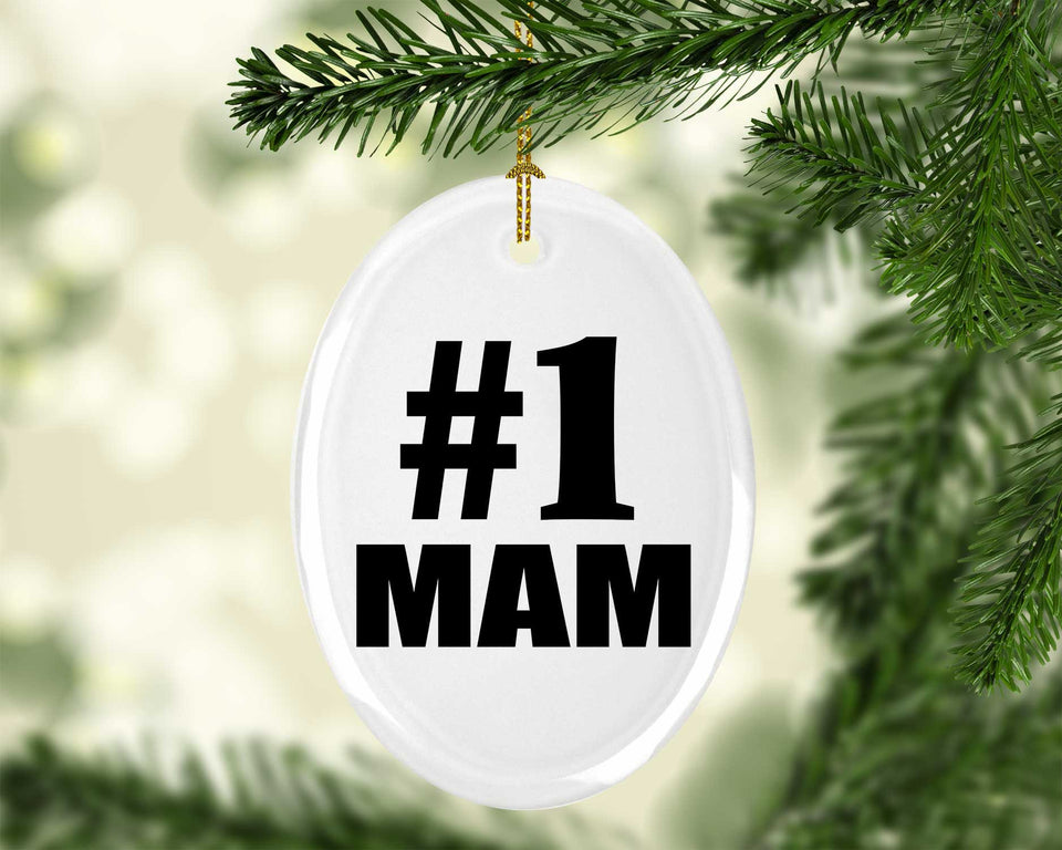 Number One #1 Mam - Oval Ornament