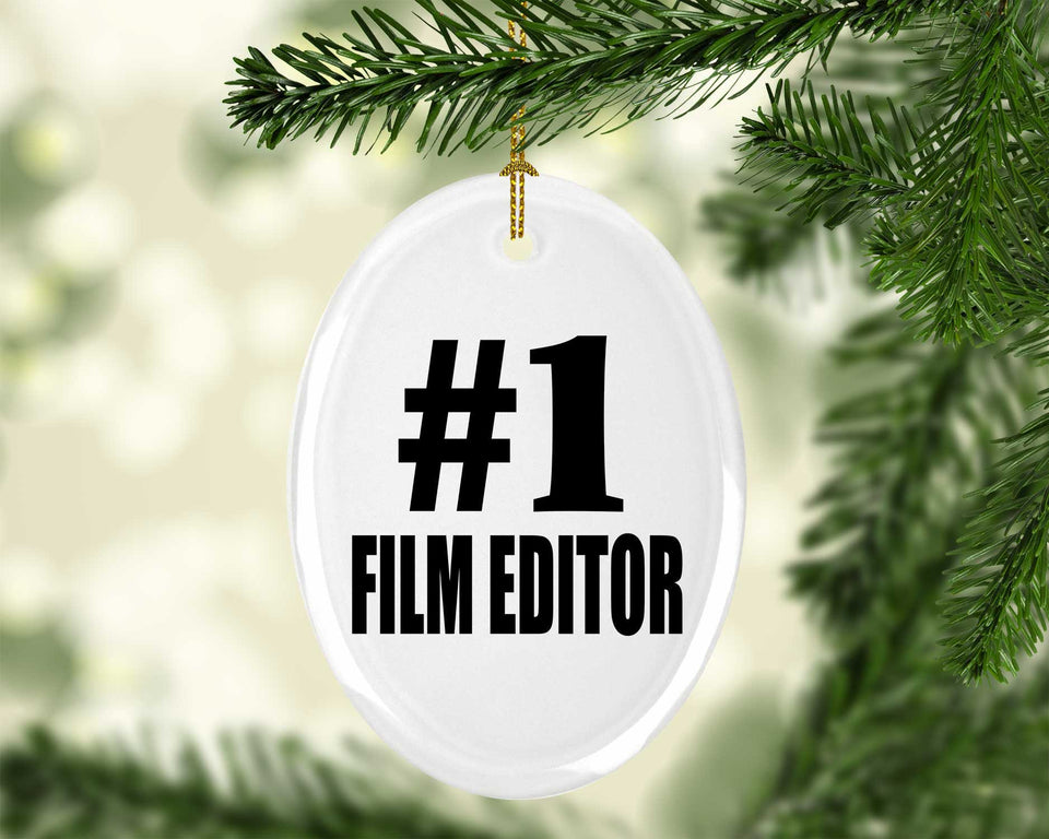 Number One #1 Film Editor - Oval Ornament