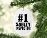 Number One #1 Safety Inspector - Oval Ornament