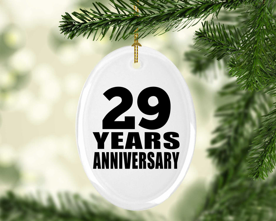 29th Anniversary 29 Years - Oval Ornament