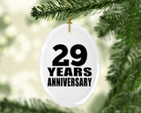 29th Anniversary 29 Years - Oval Ornament