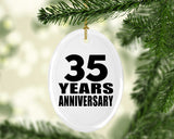 35th Anniversary 35 Years - Oval Ornament