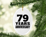 79th Anniversary 79 Years - Oval Ornament