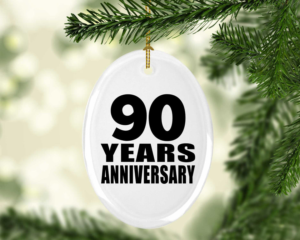 90th Anniversary 90 Years - Oval Ornament