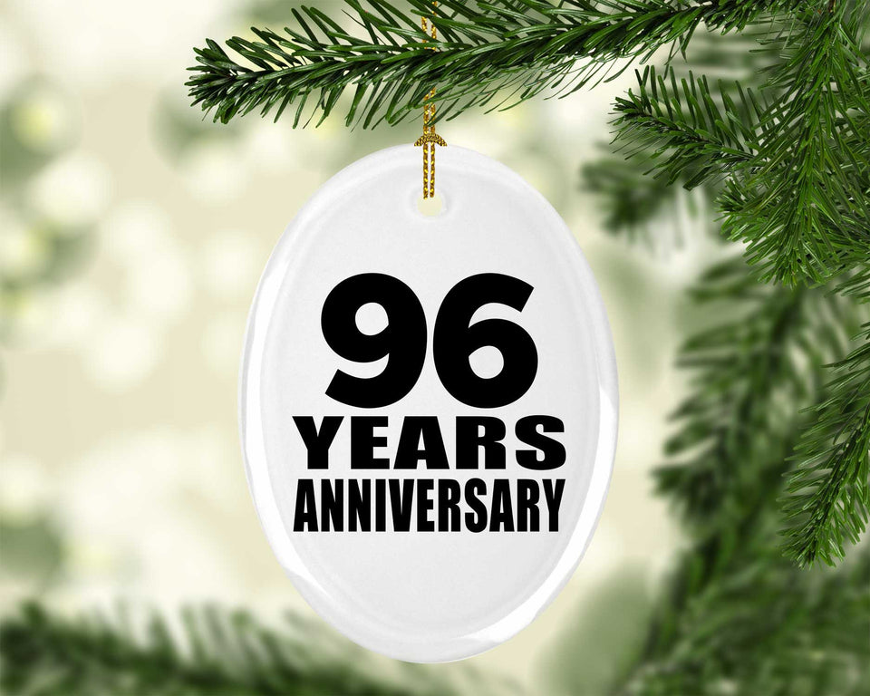 96th Anniversary 96 Years - Oval Ornament