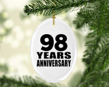 98th Anniversary 98 Years - Oval Ornament