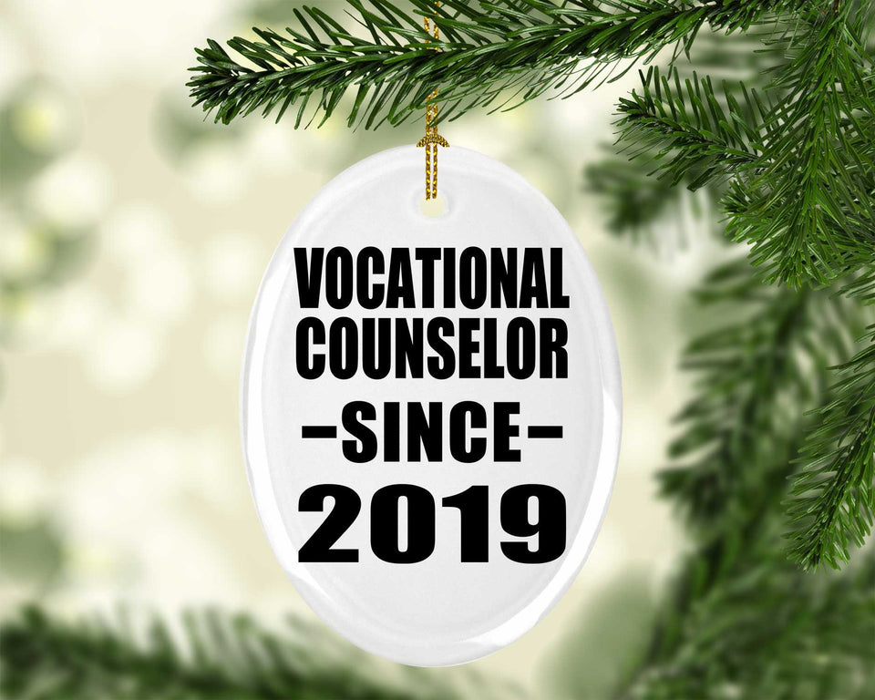 Vocational Counselor Since 2019 - Oval Ornament