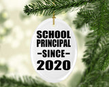School Principal Since 2020 - Oval Ornament