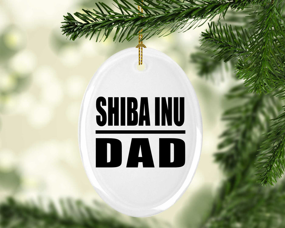 Shiba Inu Dad - Oval Ornament
