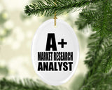 A+ Market Research Analyst - Oval Ornament