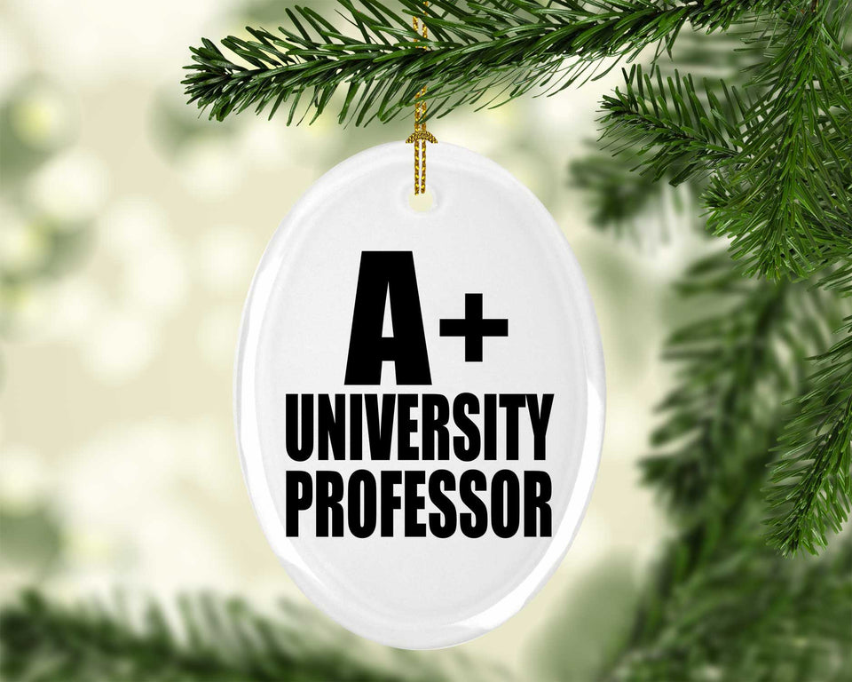 A+ University Professor - Oval Ornament