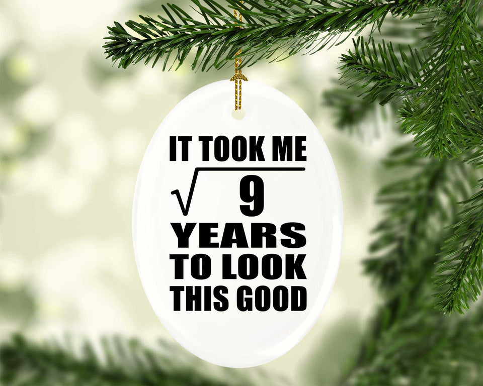 3rd Birthday Took Square Root of 9 Years To Look Good - Oval Ornament