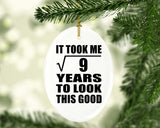 3rd Birthday Took Square Root of 9 Years To Look Good - Oval Ornament