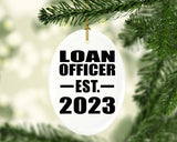 Loan Officer Established EST. 2023 - Oval Ornament