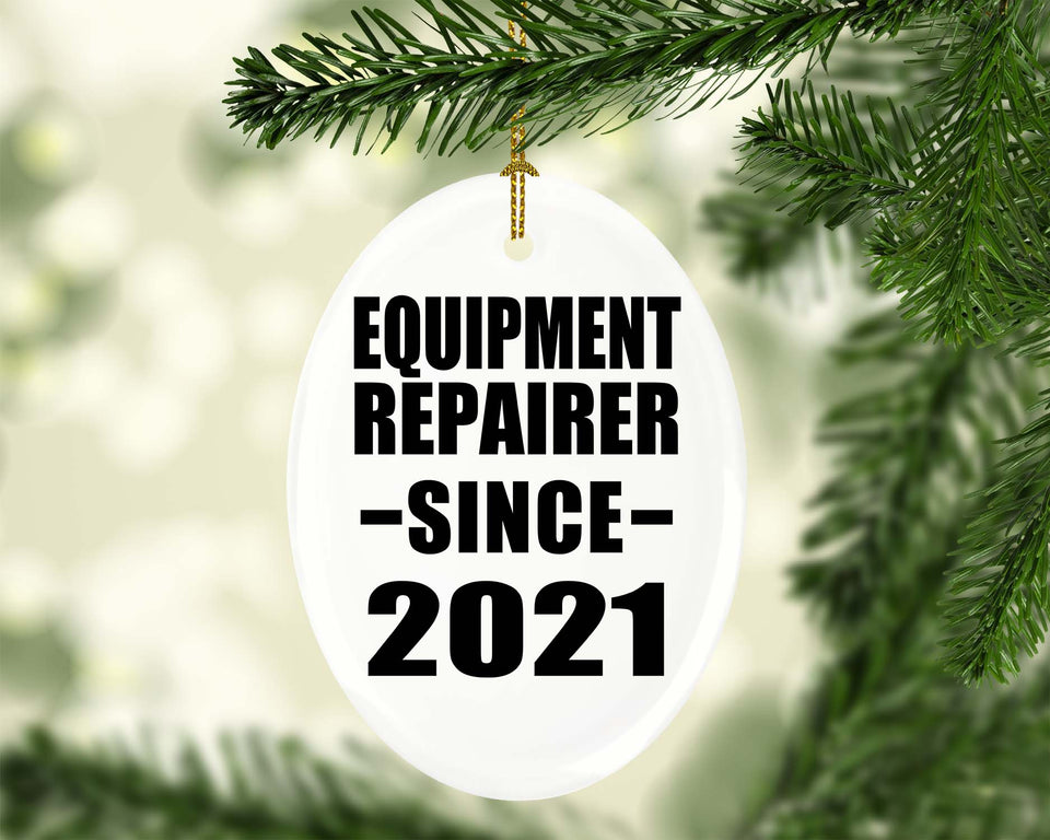 Equipment Repairer Since 2021 - Oval Ornament