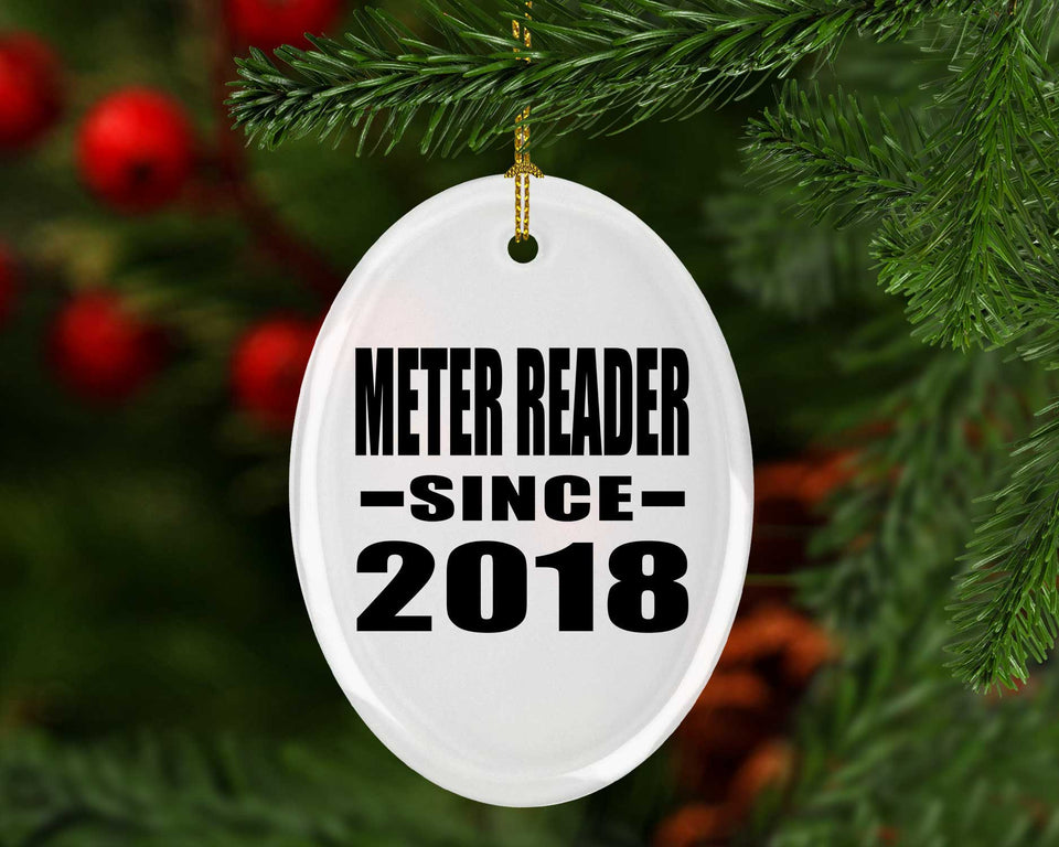 Meter Reader Since 2018 - Oval Ornament