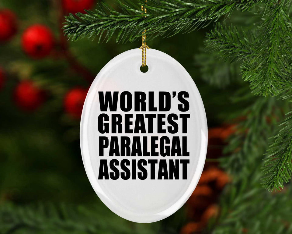 World's Greatest Paralegal Assistant - Oval Ornament