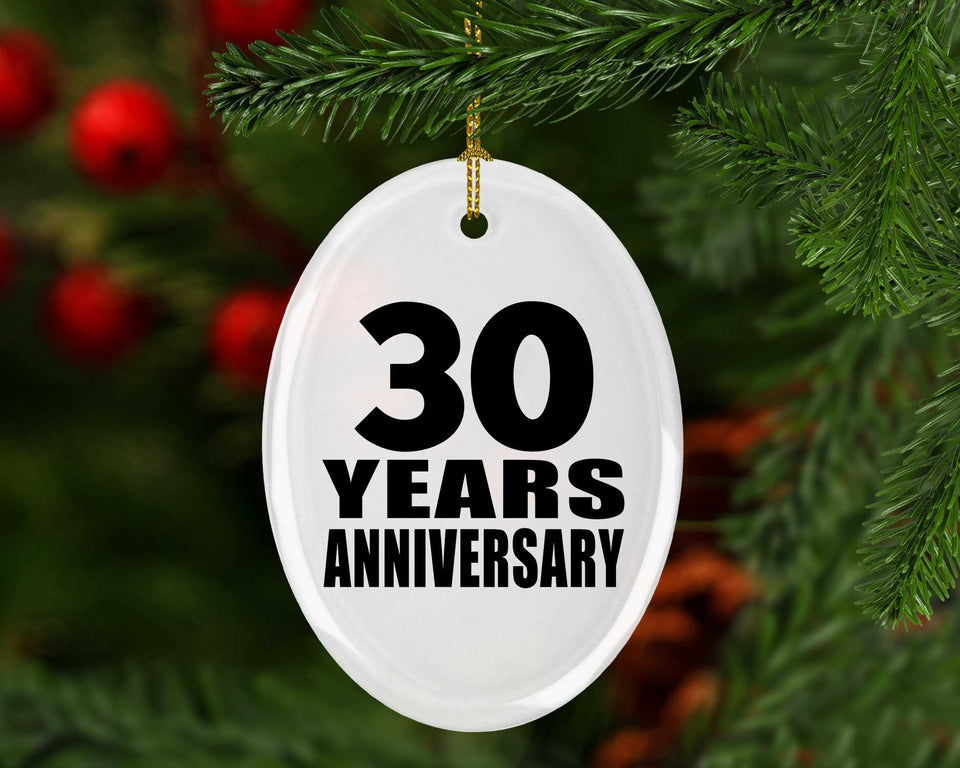 30th Anniversary 30 Years - Oval Ornament