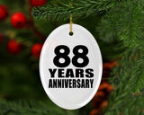 88th Anniversary 88 Years - Oval Ornament