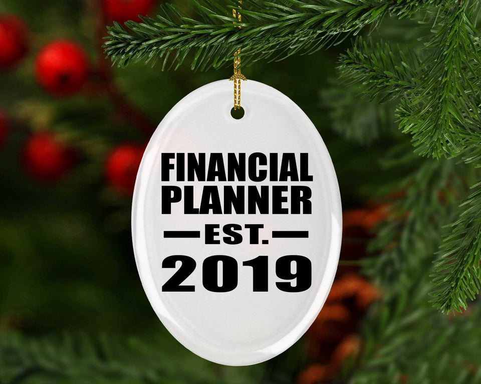 Financial Planner Established EST. 2019 - Oval Ornament