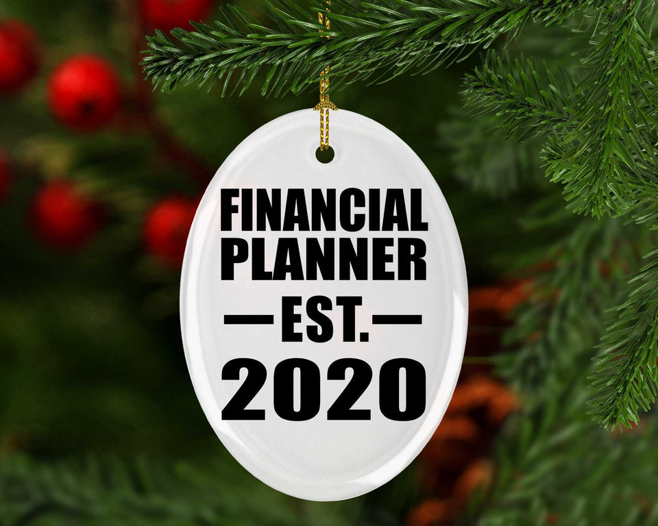 Financial Planner Established EST. 2020 - Oval Ornament